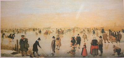 Patinage sur glace (prétendument près de Kampen) - Hendrick Avercamp