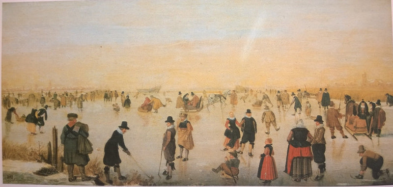 Patinage sur glace (prétendument près de Kampen) - Hendrick Avercamp