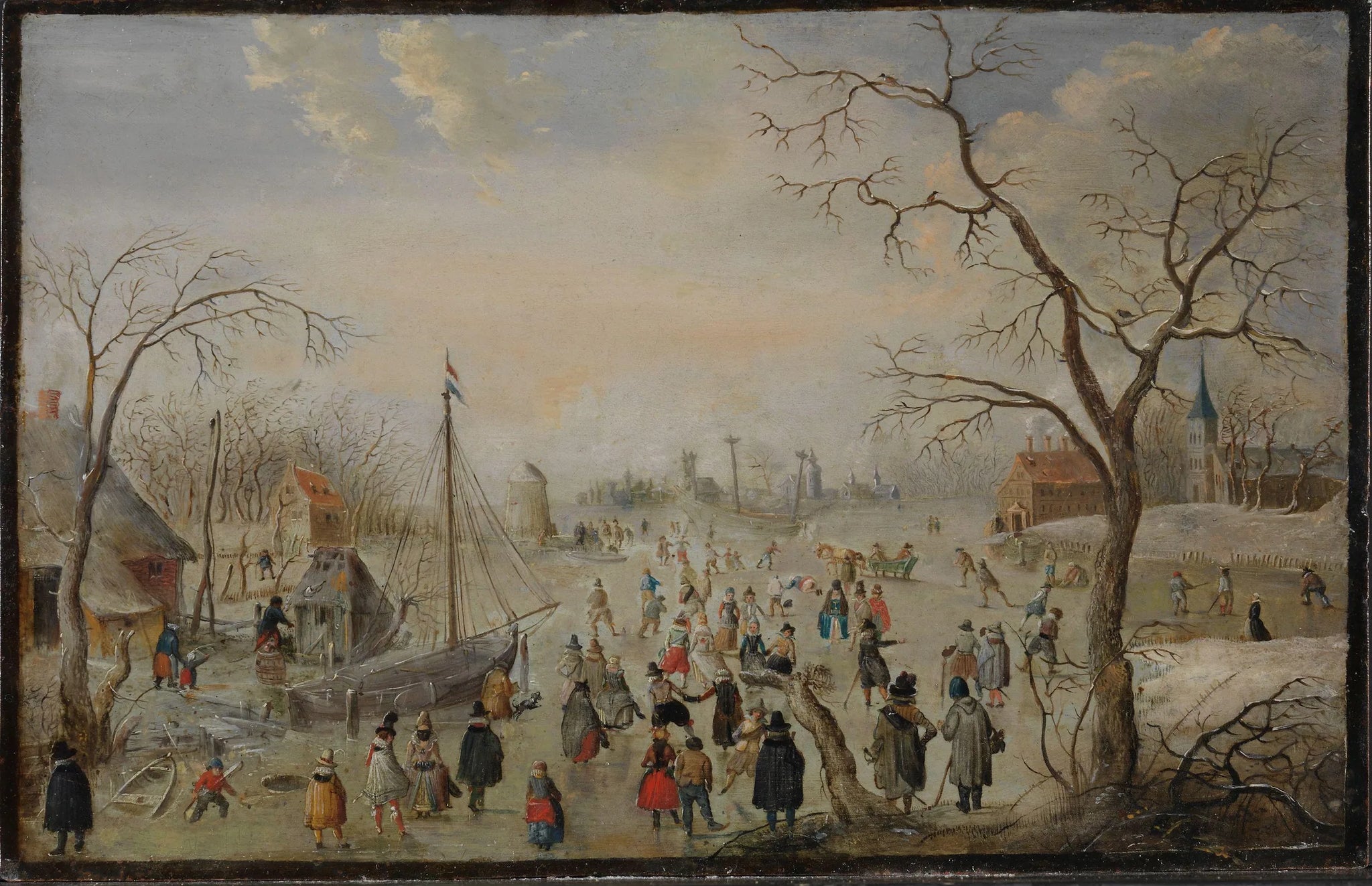 Hiver - Hendrick Avercamp image 1 copie de tableau peinte à la main