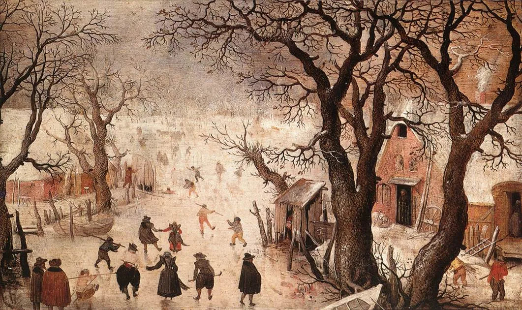 Paysage d'hiver. - Hendrick Avercamp image 1 tableau peint à l’huile sur toile