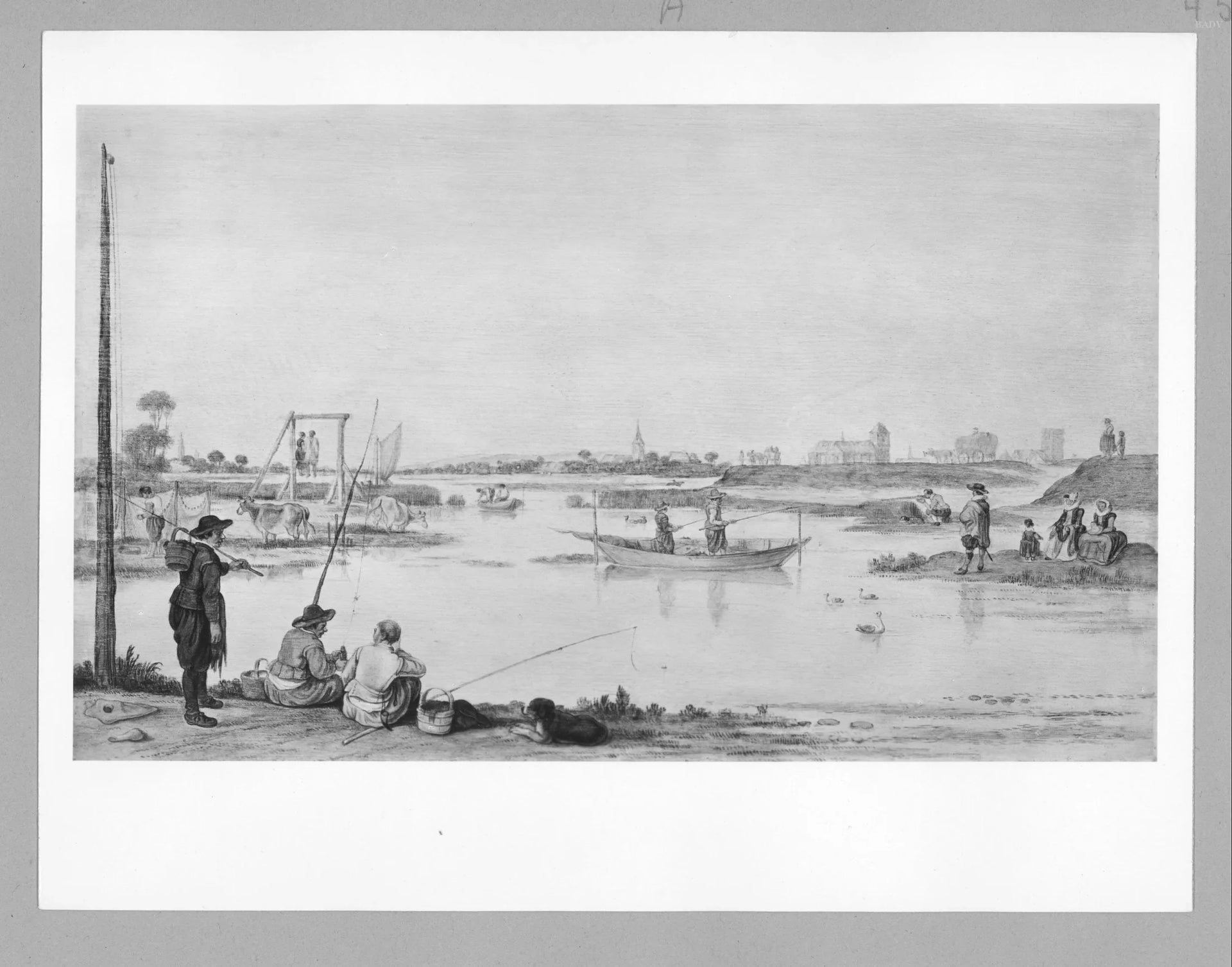 paysage marin - Hendrick Avercamp image 1 reproduction de peinture à l’huile