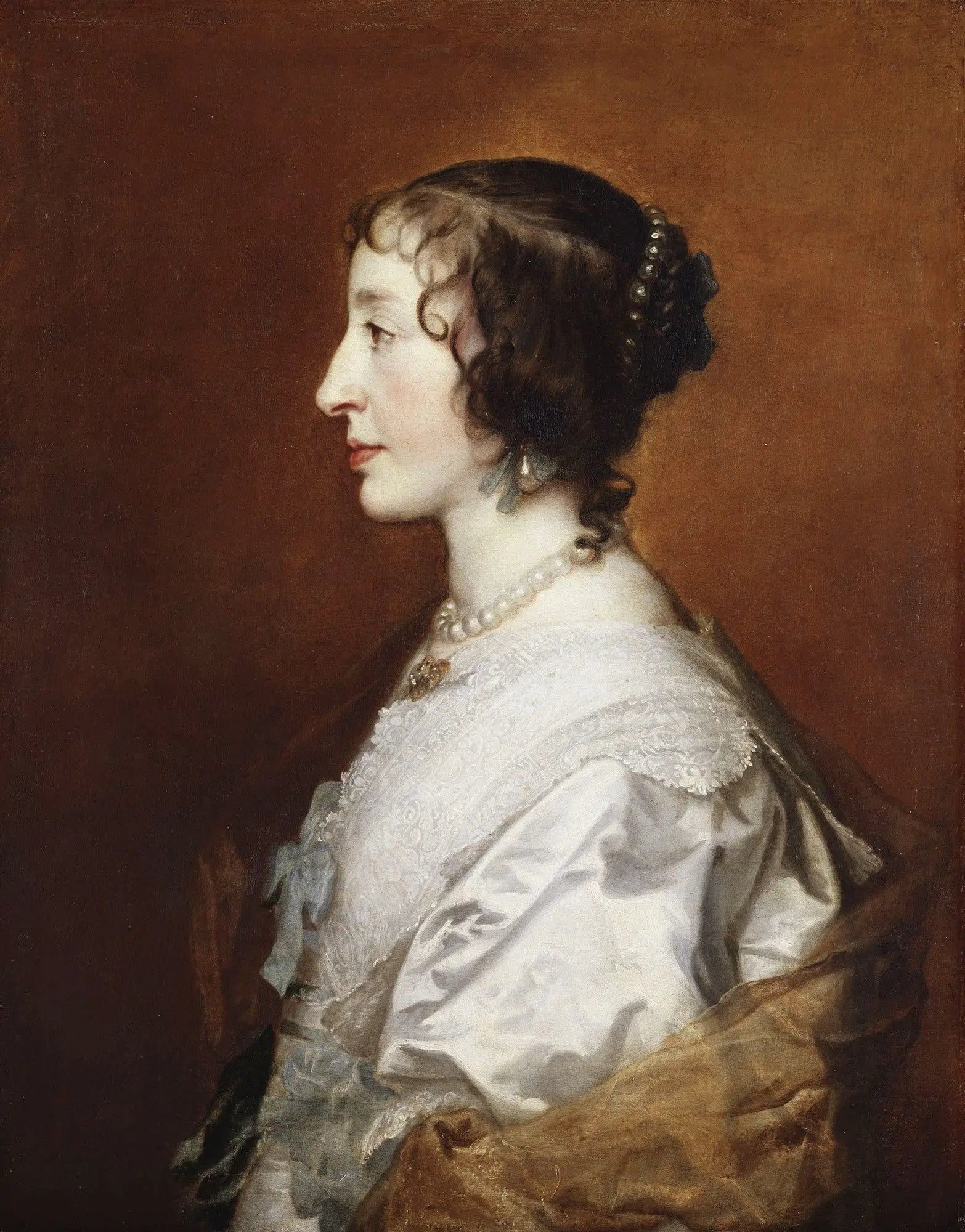 La reine Henriette Marie (1609-1669) - Antoine van Dyck - Alpha Reproduction
