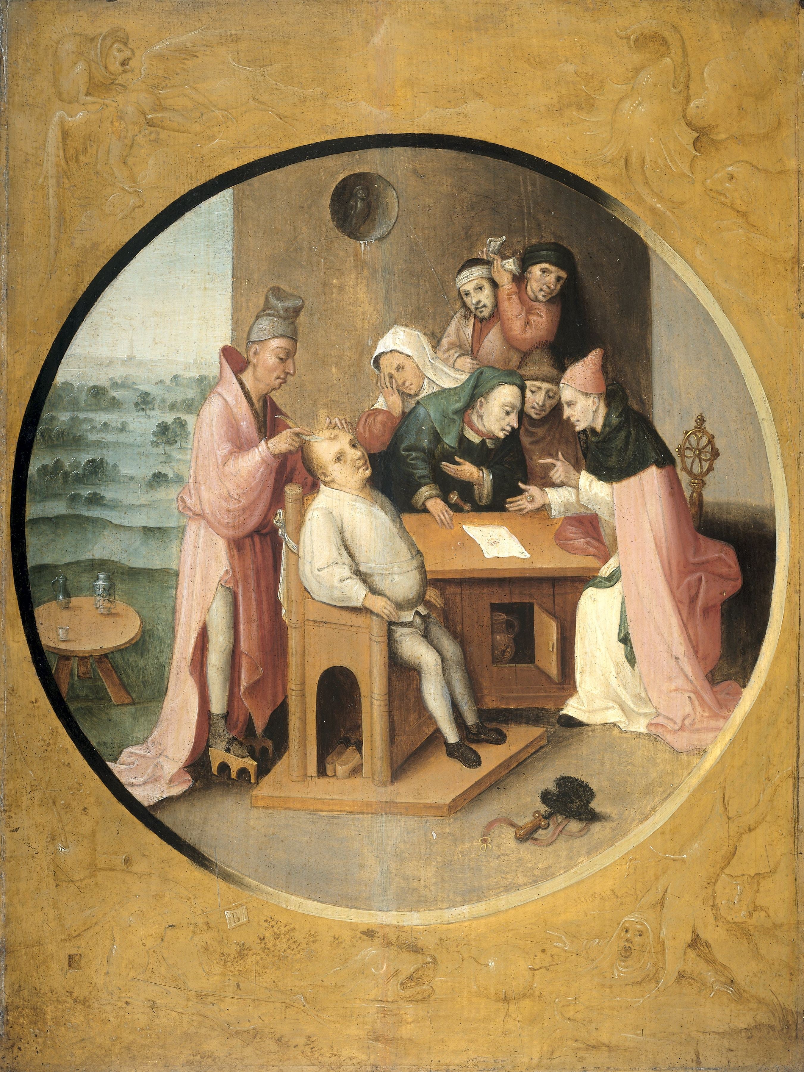 การขุดหินแห่งความบ้า - Hieronymus Bosch