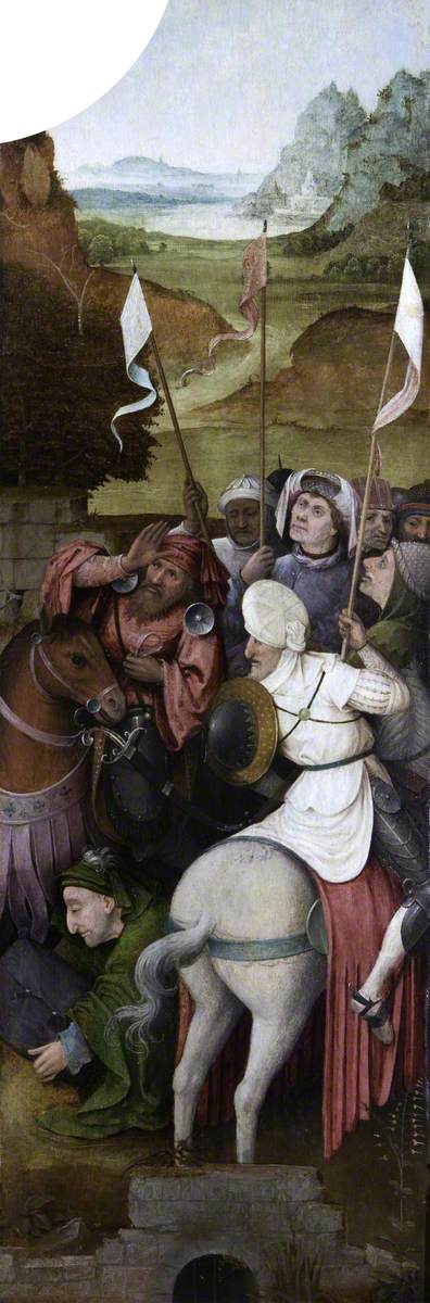 การเดินทางของกษัตริย์นักปราชญ์ (ไตรภาค, ภายในปีกขวา) - Hieronymus Bosch