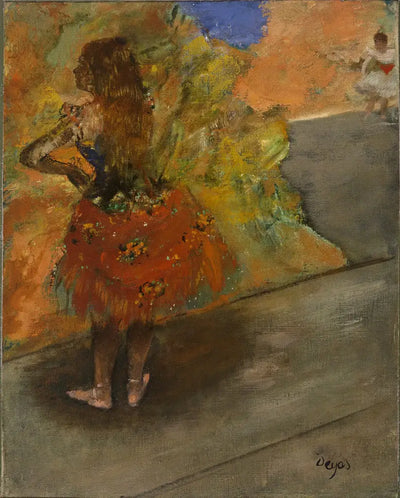 Reproduction du tableau « Danseuse : jupe rouge - Edgar Degas » par Alpha Reproduction en peinture à l’huile