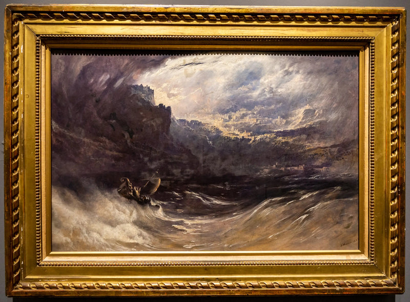 พระคริสต์ทรงปลอบขวัญพายุ - จอห์น มาร์ติน