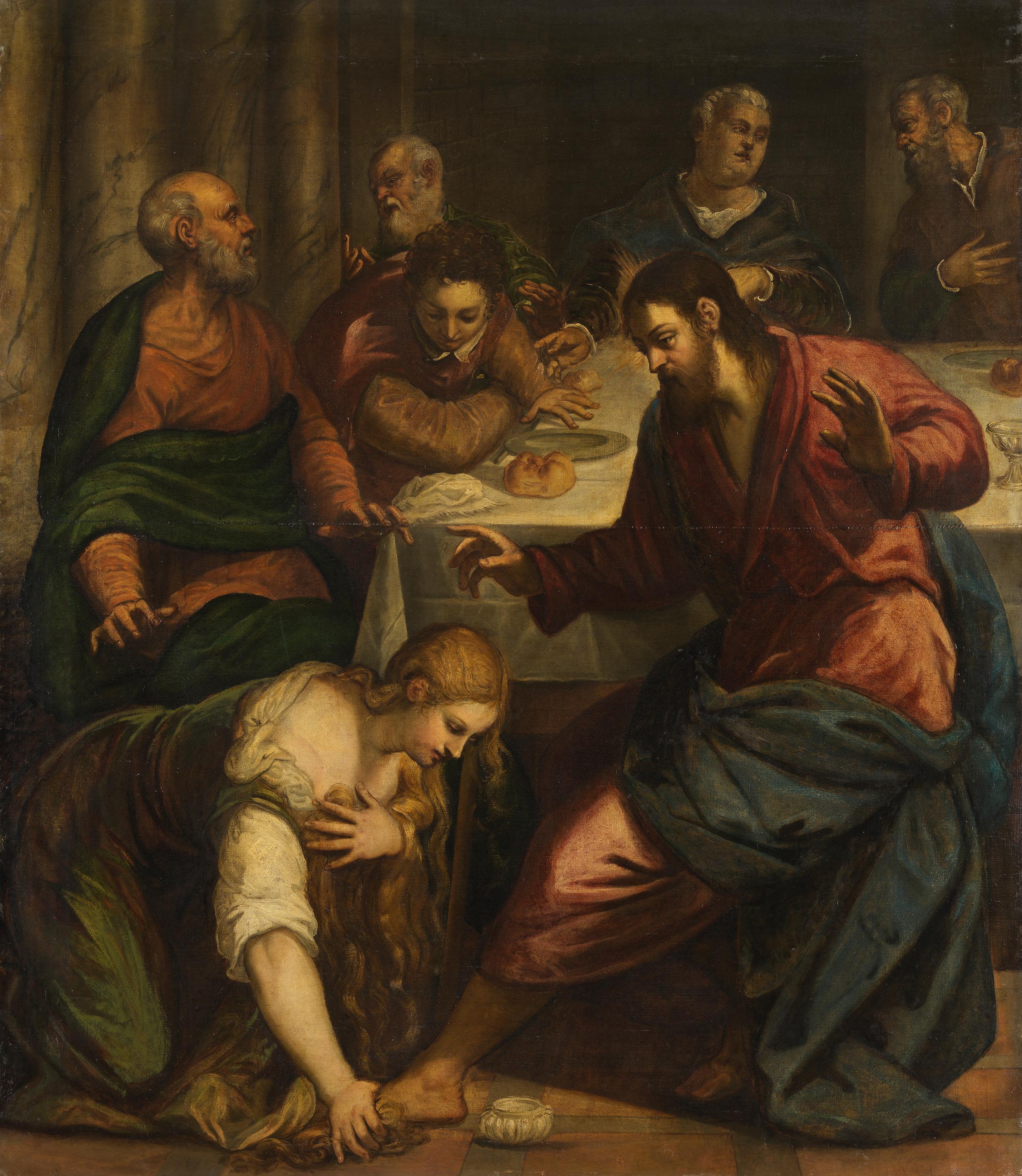 Le Christ dans la maison du pharisien Simon - Jacopo Tintoretto