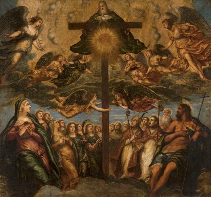 La Trinité adorée par les saints et les anges - Jacopo Tintoretto