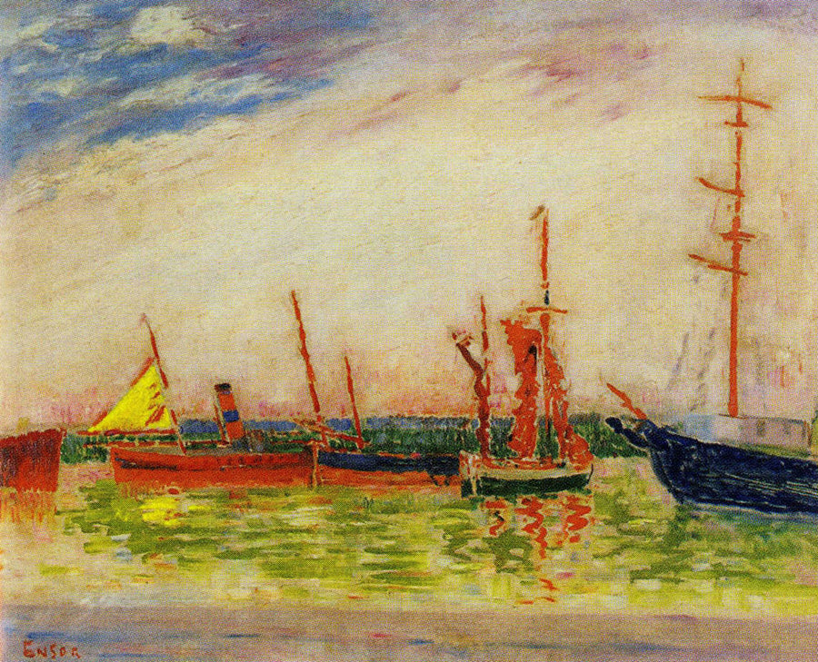 Ships in Sunlight - James Ensor