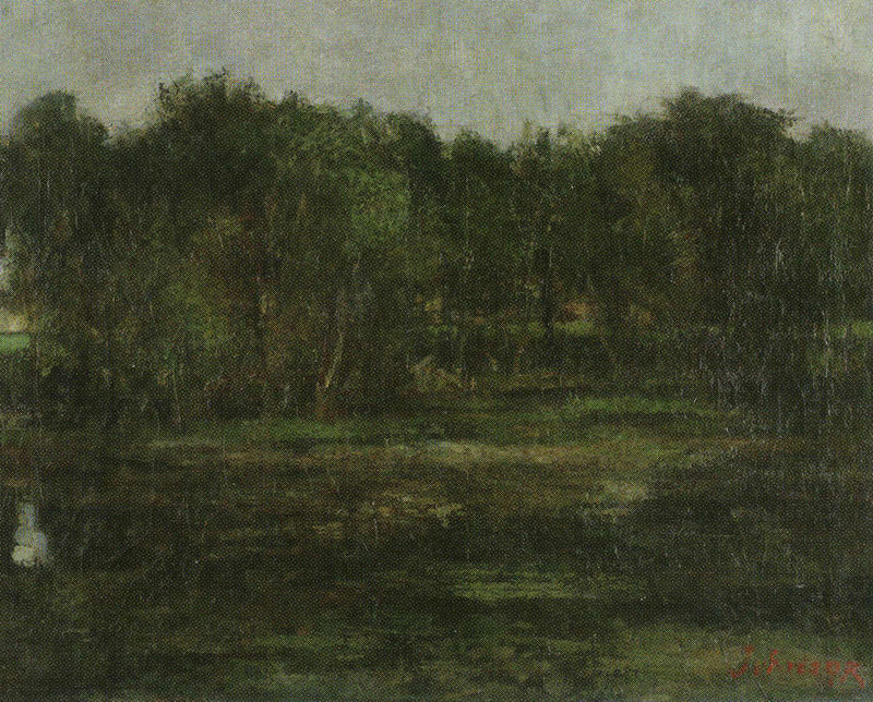 The Pond with Poplars - James Ensor