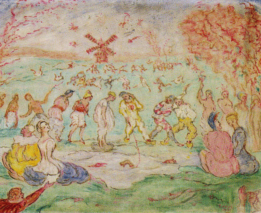 The Windmill at Sans-Souci - James Ensor