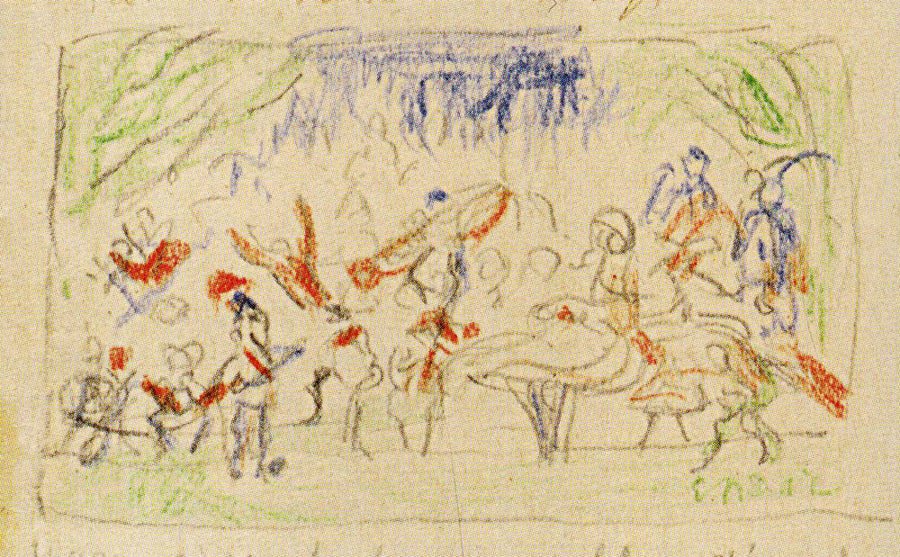 Whirling Dancing Girls - James Ensor