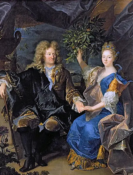 ภาพเหมือนของท่านเคานต์ Jan Andrzej Morszstyn และบุตรสาวของเขา Isabelle Catherine - Hyacinthe Rigaud