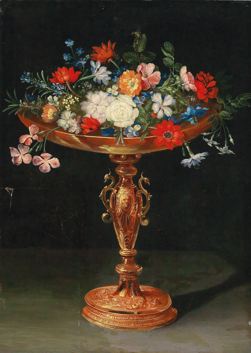 Fleurs dans une coupe dorée - Jan Brueghel le Jeune