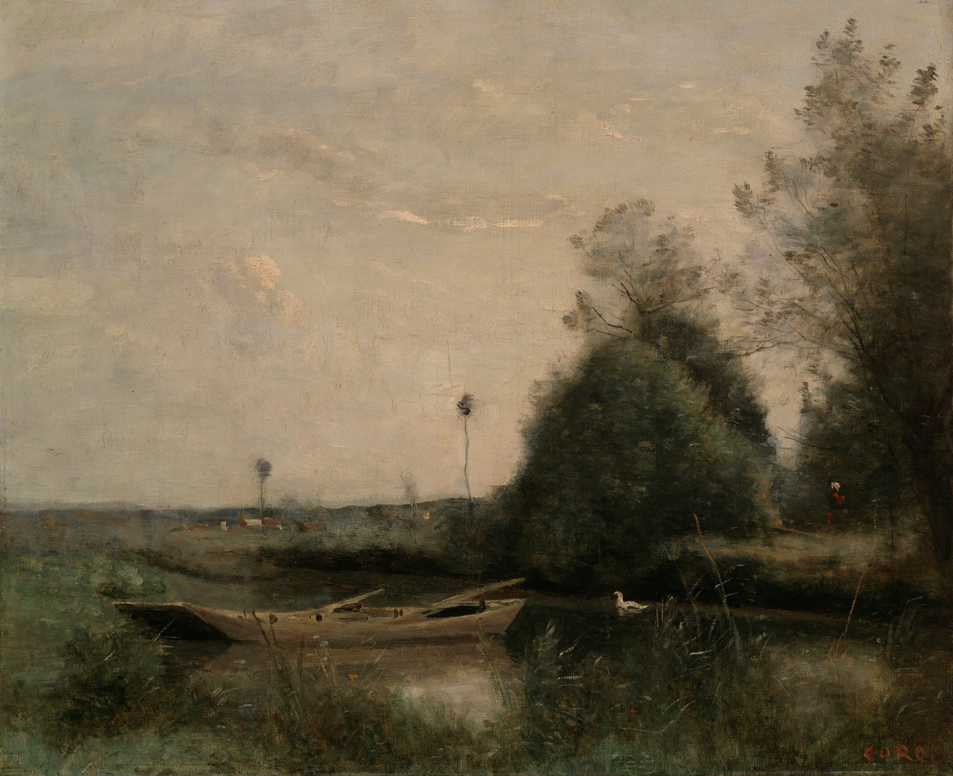 Un étang à Mortain - Jean-Baptiste Camille Corot