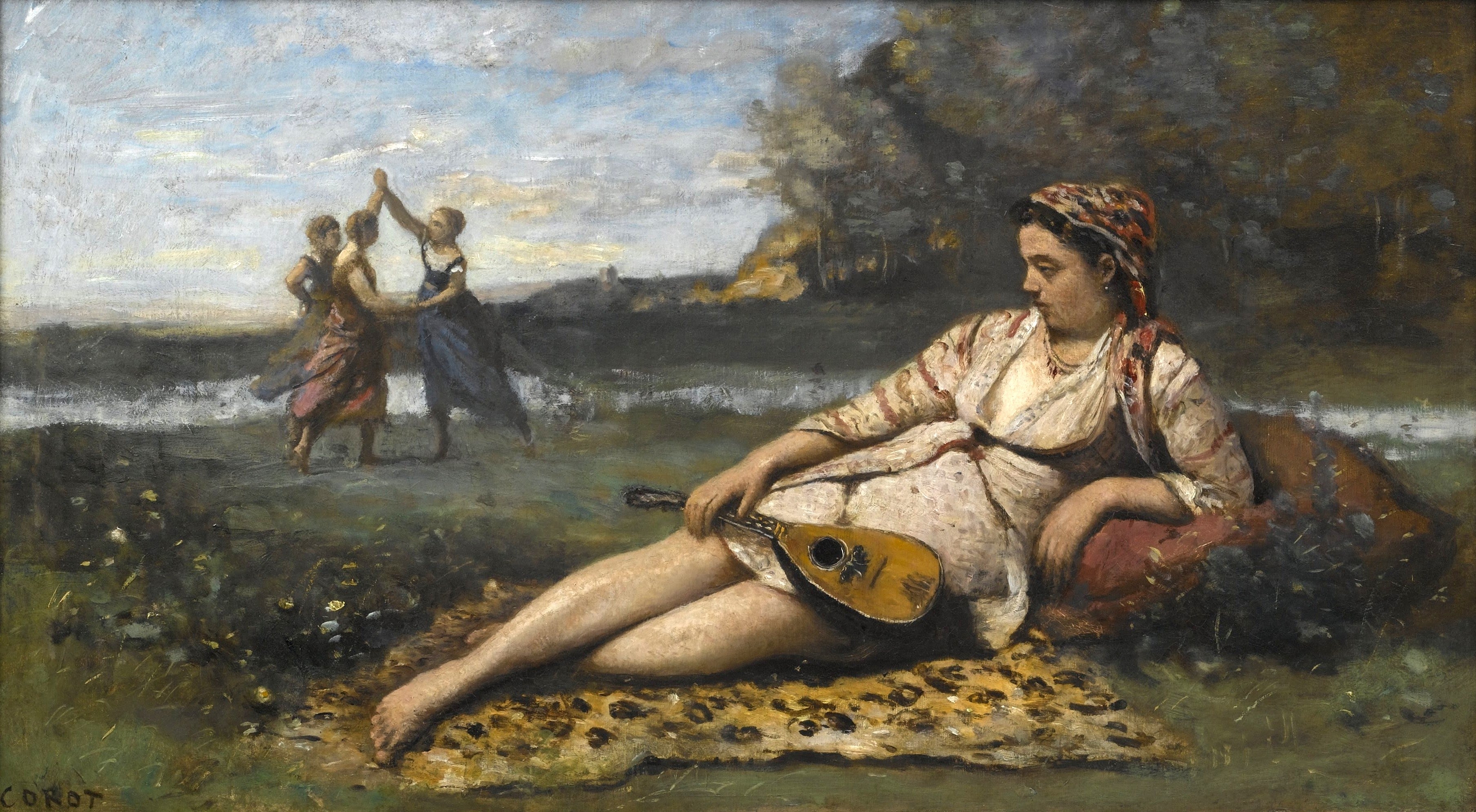 Jeunes filles de Sparte - Jean-Baptiste Camille Corot