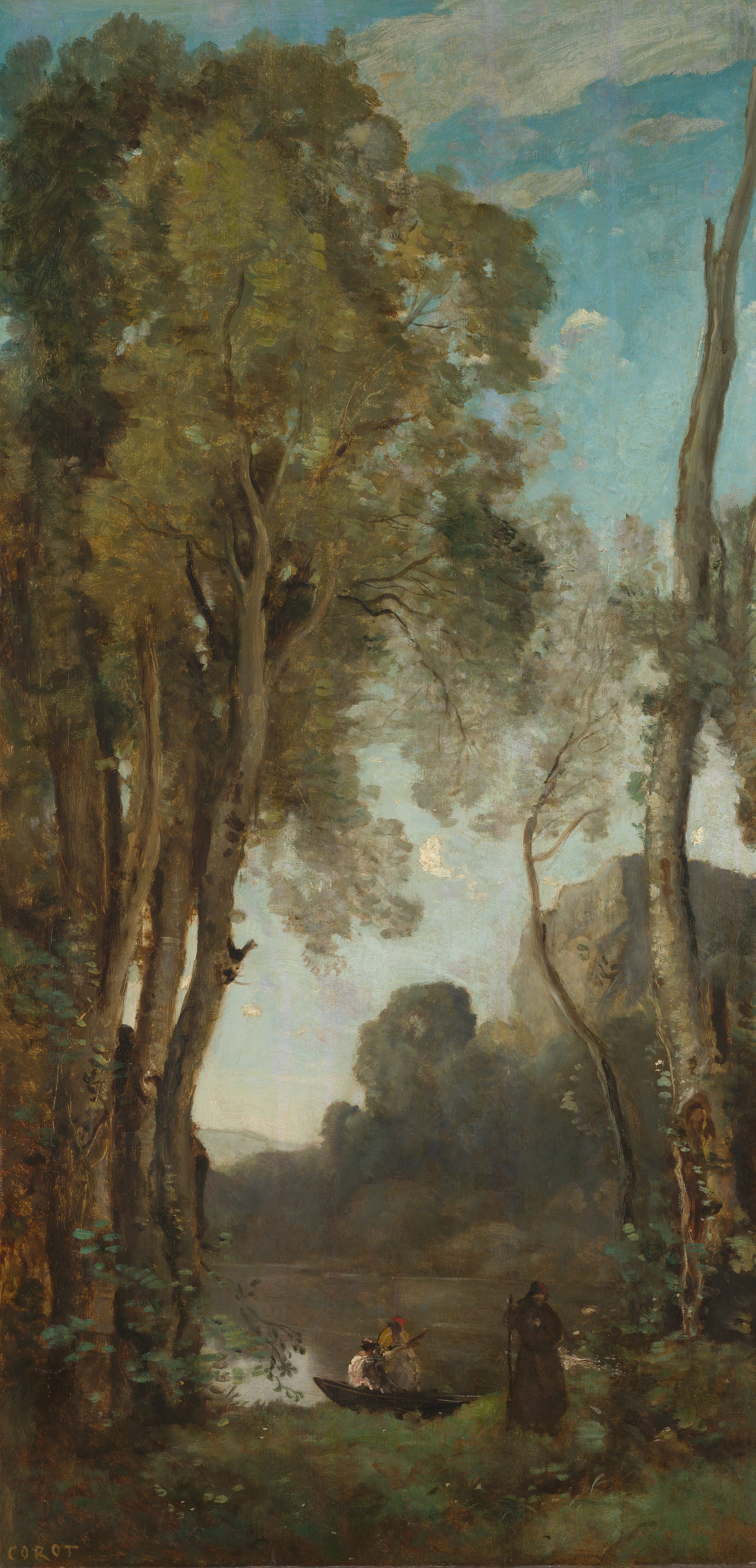 Les quatre moments de la journée : le soir - Jean-Baptiste Camille Corot