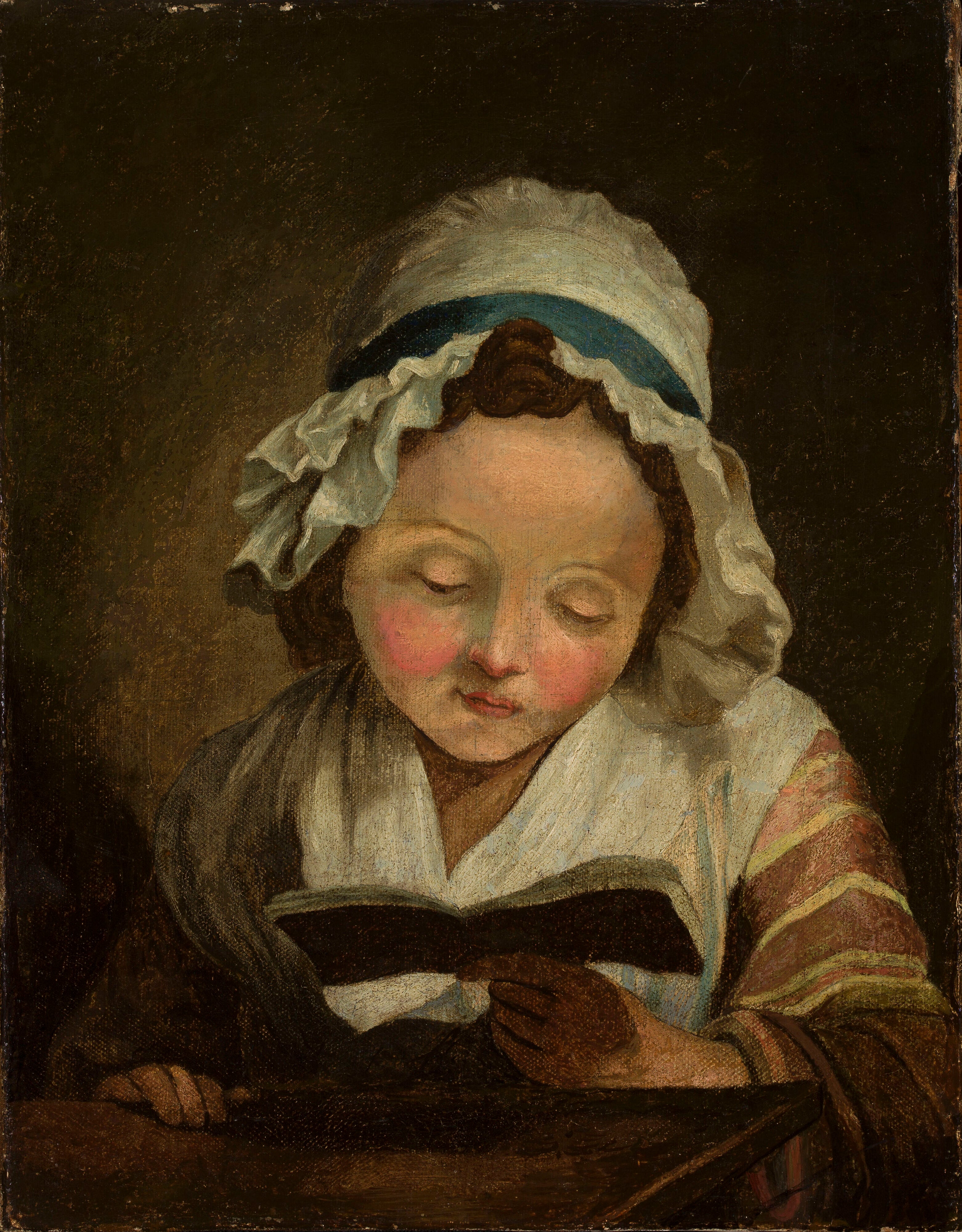Fille avec un livre - Jean-Baptiste Greuze - Alpha Reproduction