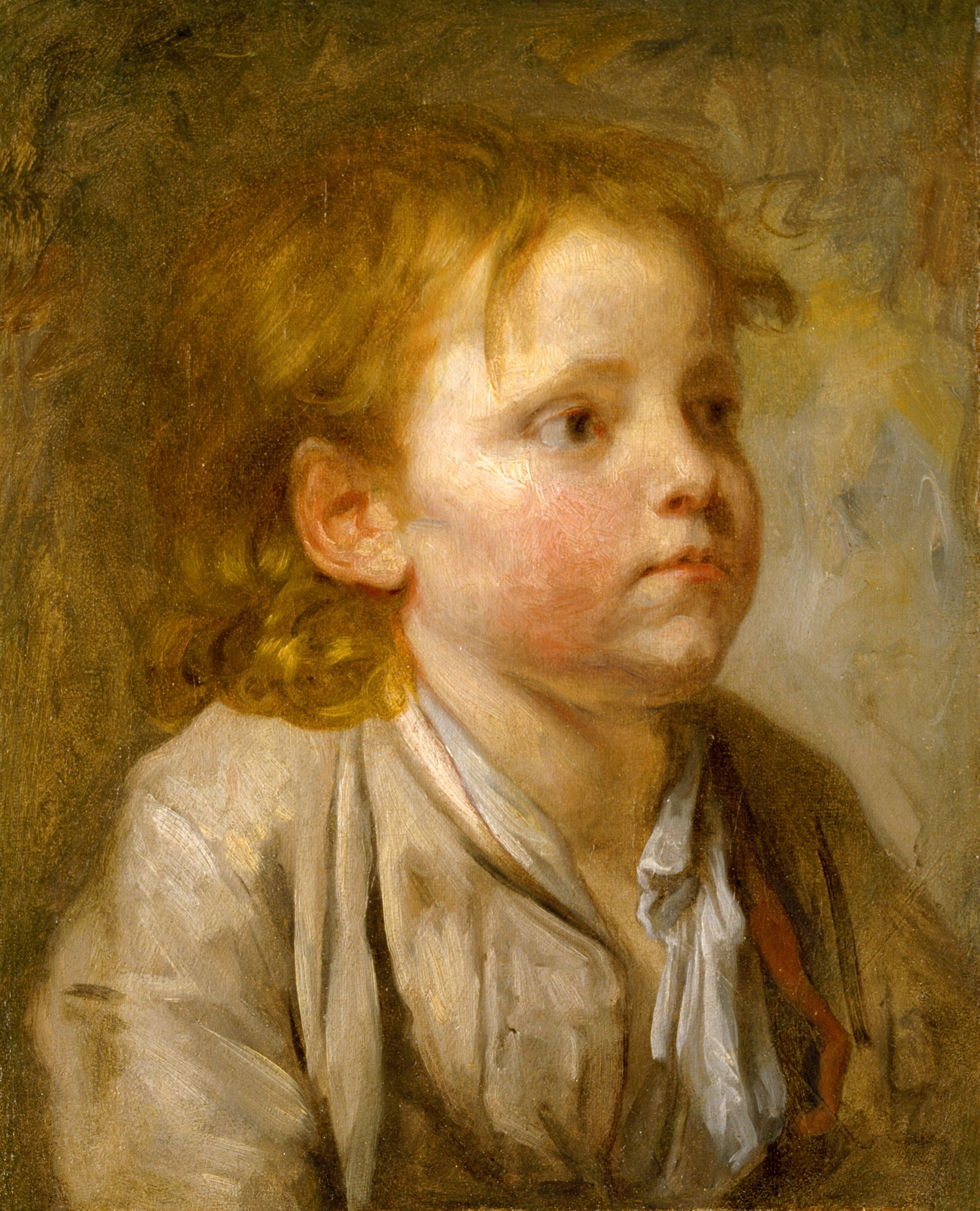 Tête d’un jeune garçon - Jean-Baptiste Greuze - Alpha Reproduction