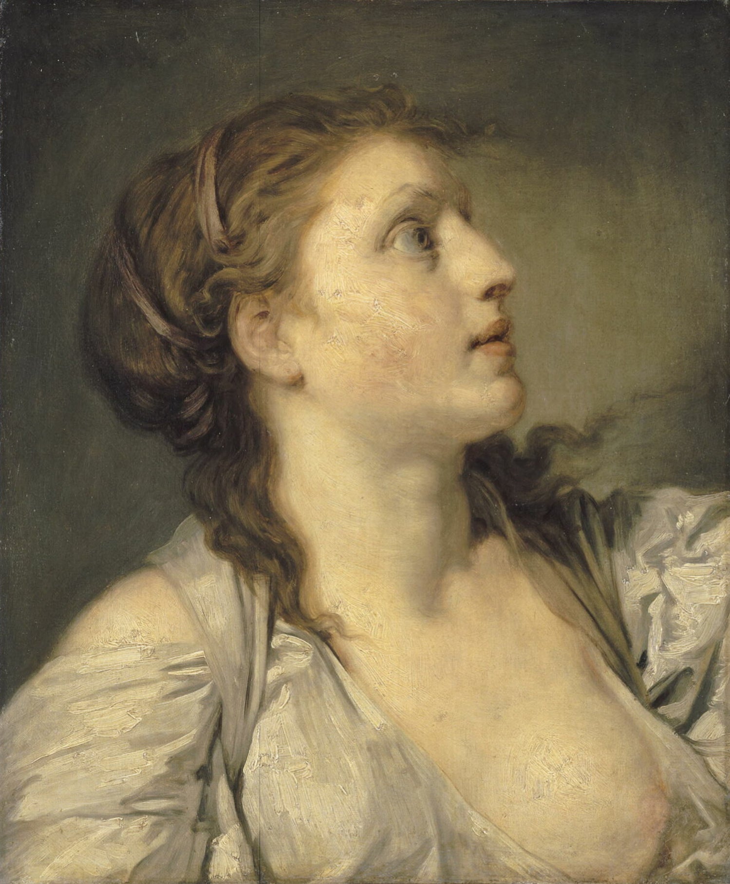 Tête de jeune fille - Jean-Baptiste Greuze - Alpha Reproduction