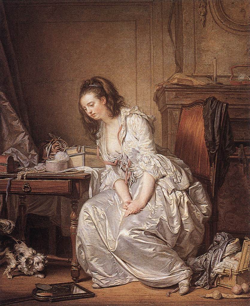 Le Miroir brisé - Jean-Baptiste Greuze - Alpha Reproduction