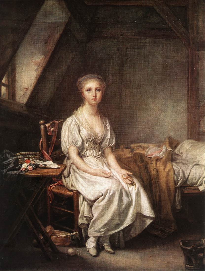 La plainte de la montre - Jean-Baptiste Greuze - Alpha Reproduction