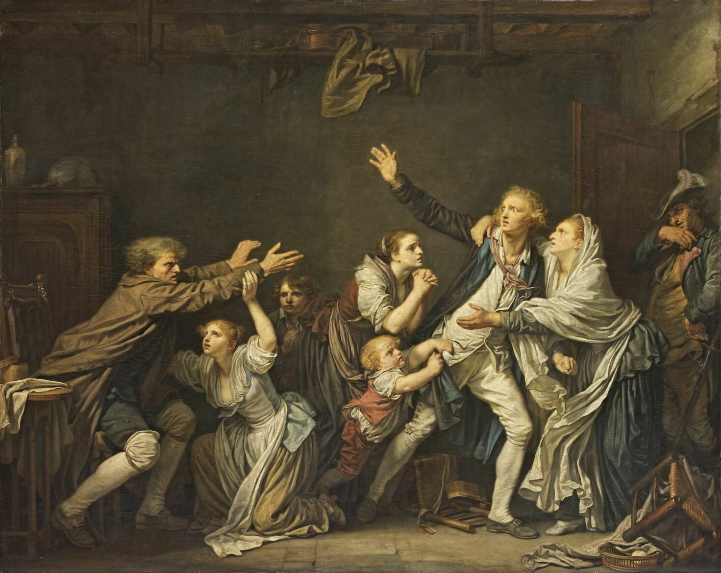 La Malédiction paternelle - Jean-Baptiste Greuze - Alpha Reproduction