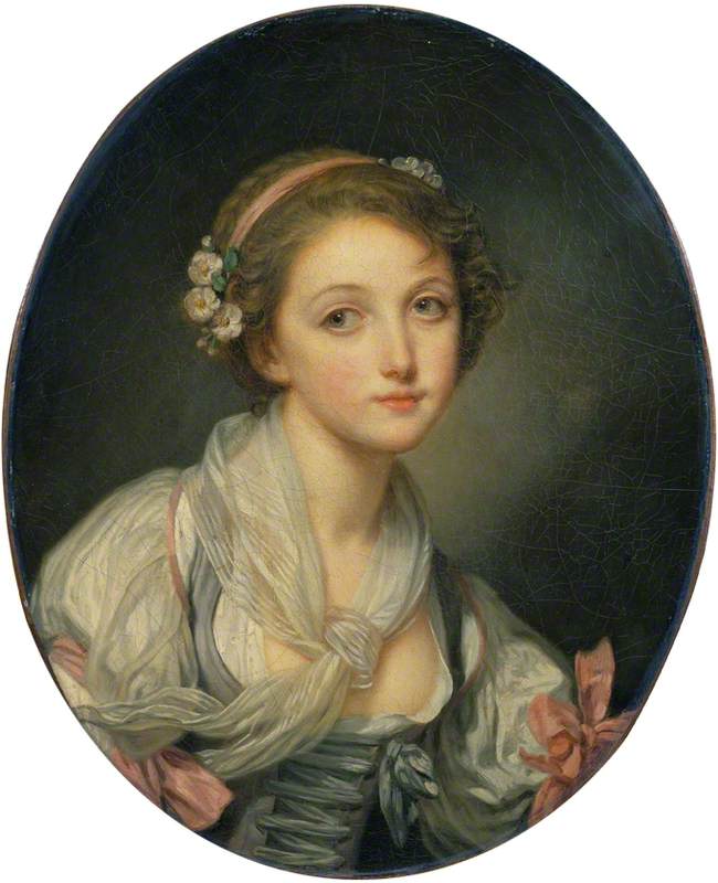 Fille avec un foulard en gaze - Jean-Baptiste Greuze - Alpha Reproduction