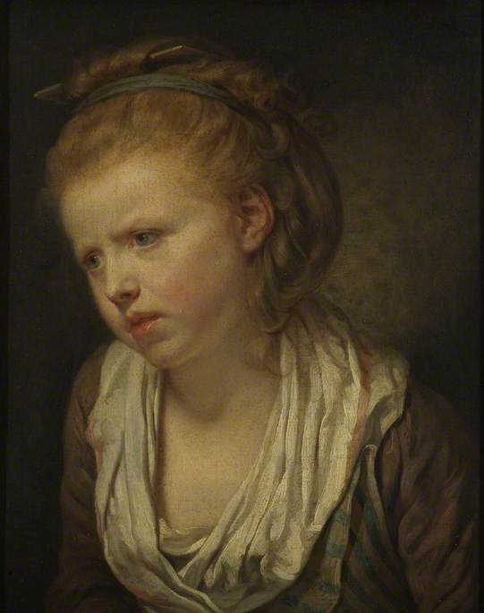 Anxiété’ Tête d’une fille - Jean-Baptiste Greuze - Alpha Reproduction