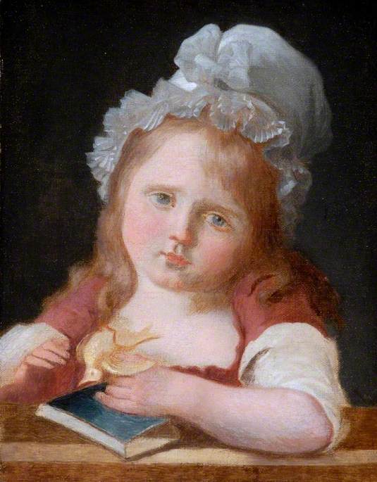 Fille avec un canari mort - Jean-Baptiste Greuze - Alpha Reproduction