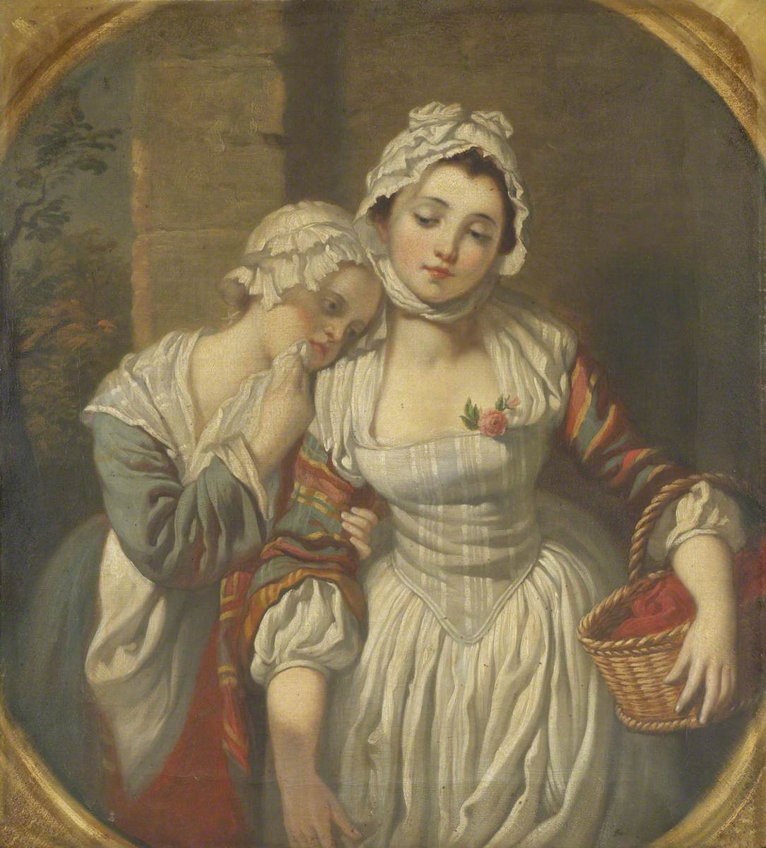Jeune fille et sa servante - Jean-Baptiste Greuze - Alpha Reproduction