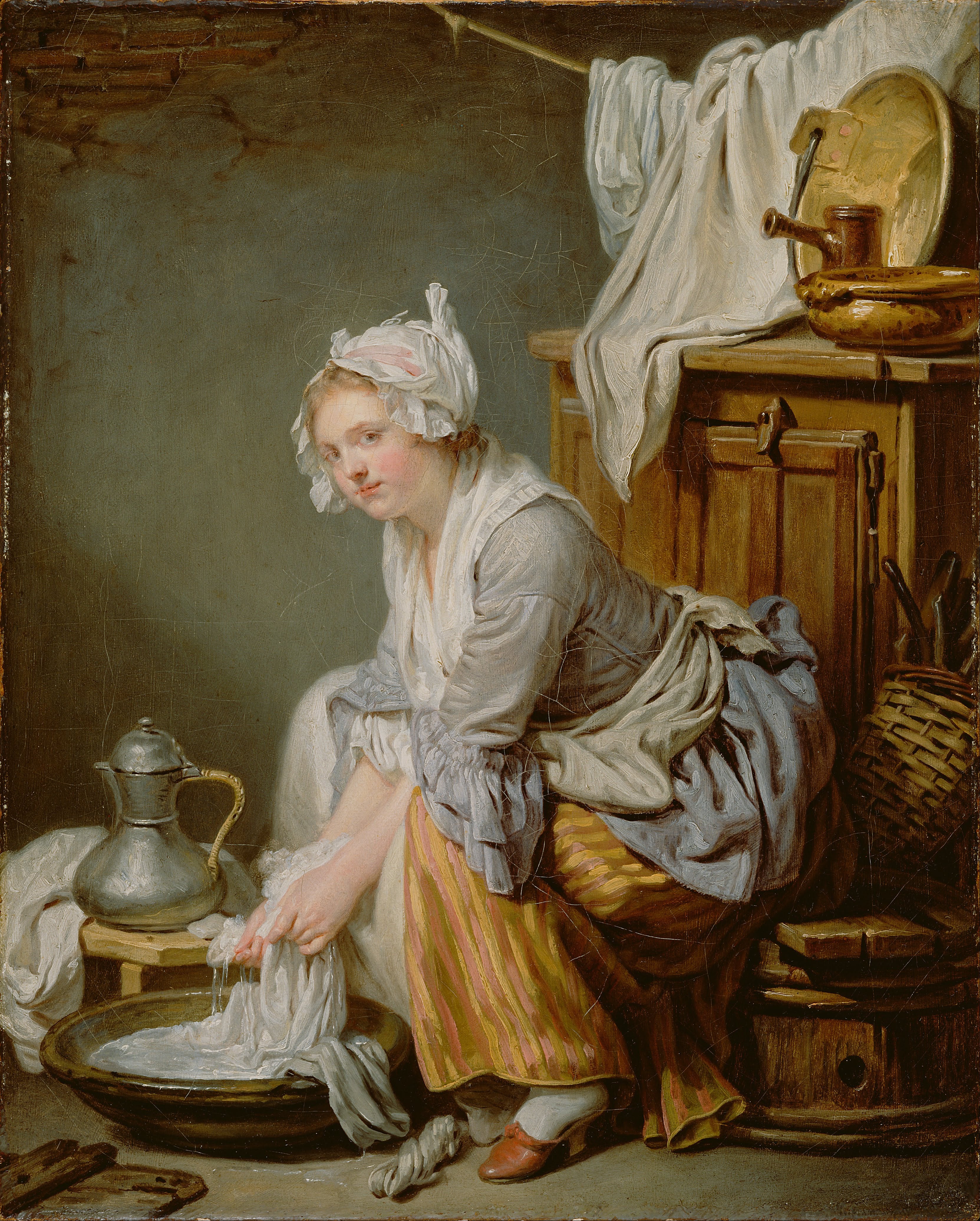 La Blanchisseuse - Jean-Baptiste Greuze - Alpha Reproduction