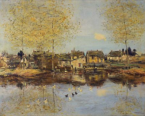 L'étang aux canards - Jean-François Raffaëlli