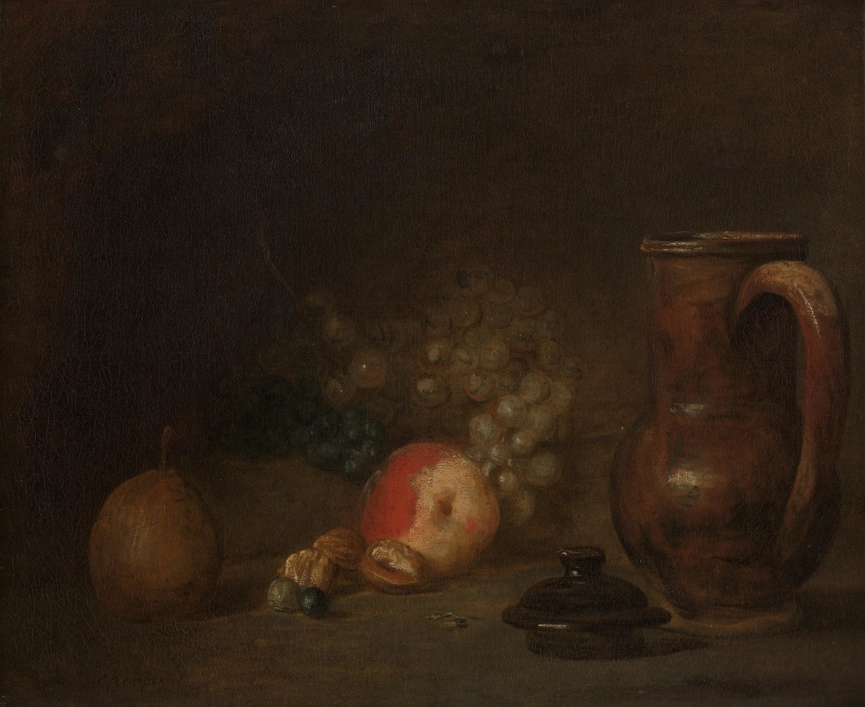 Nature morte à la jarre en terre cuite - Jean Siméon Chardin - Alpha Reproduction