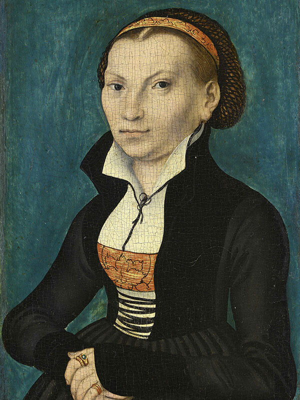 Catherine de Bora, à mi-corps, tournée vers la droite - Lucas Cranach the Elder