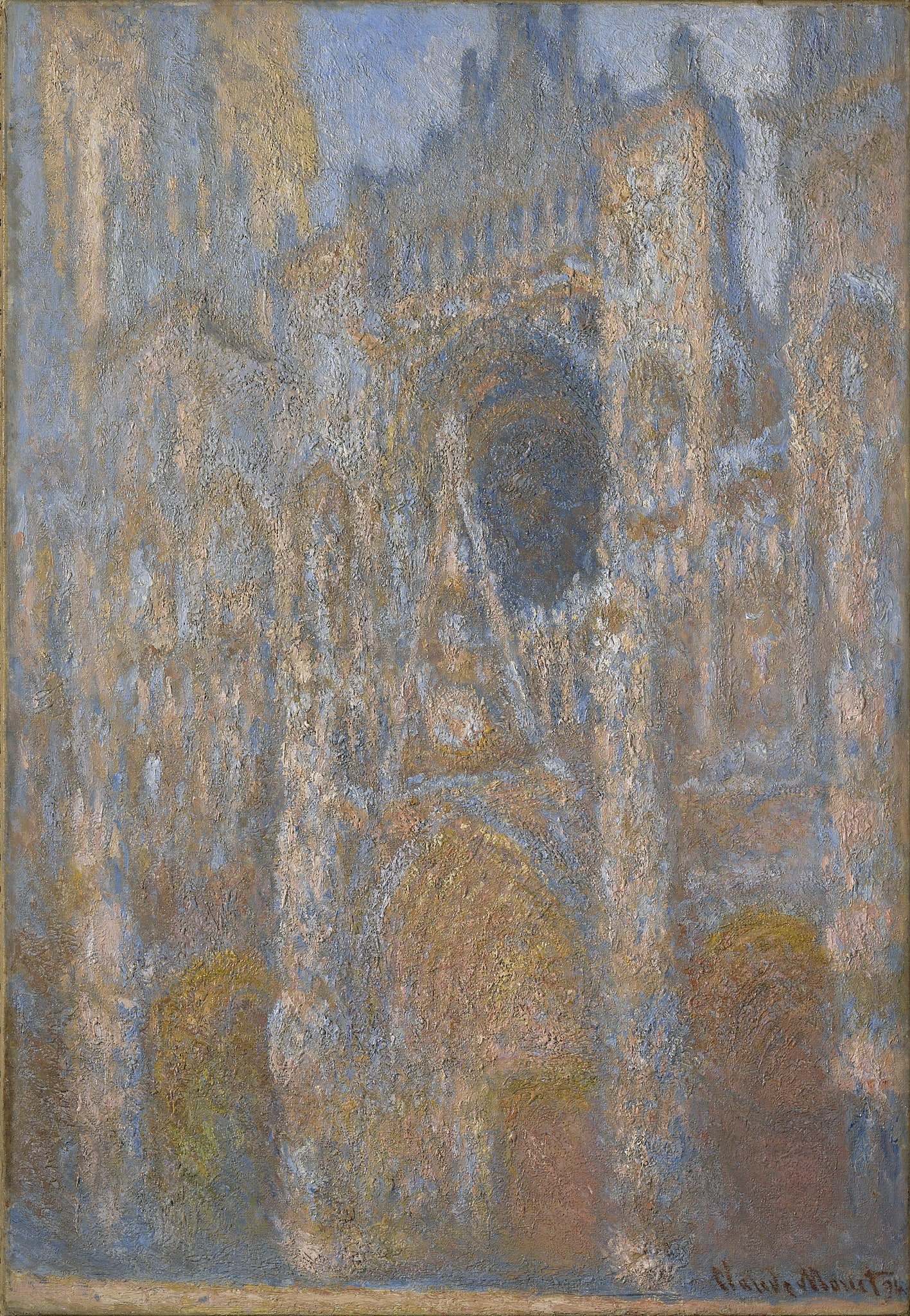 มหาวิหารรูอ็อง, ประตูทางเข้า, เที่ยงวัน - Claude Monet