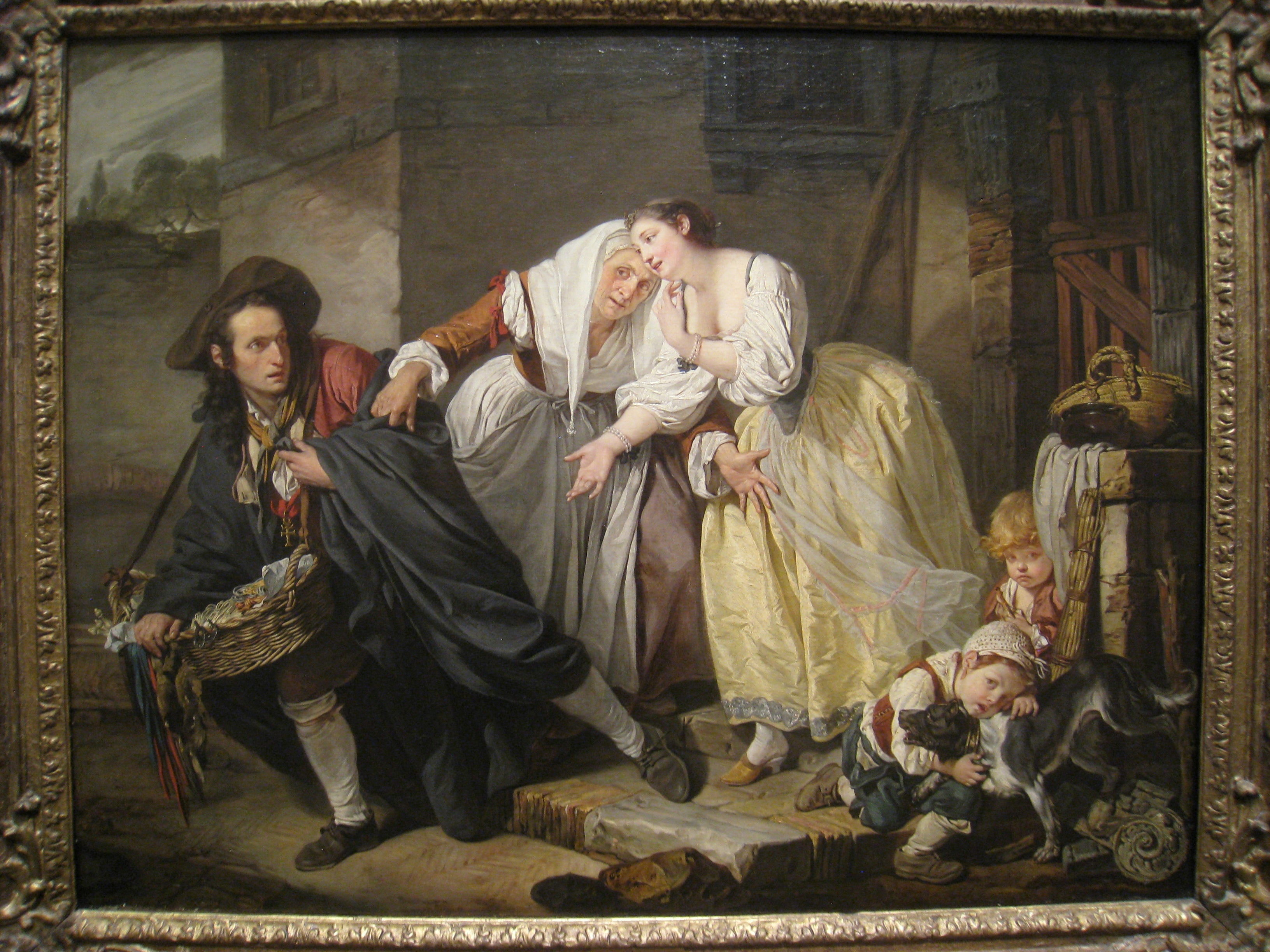 Le Geste Napolitain - Jean-Baptiste Greuze - Alpha Reproduction