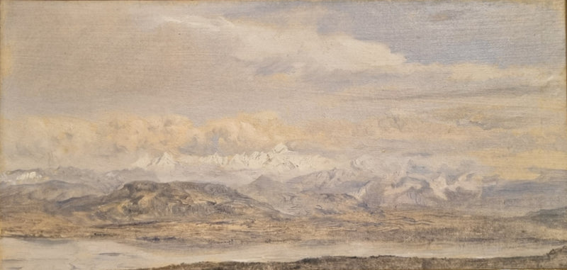 La Chaîne du Mont Blanc vue du col de la Faucille - Théodore Rousseau