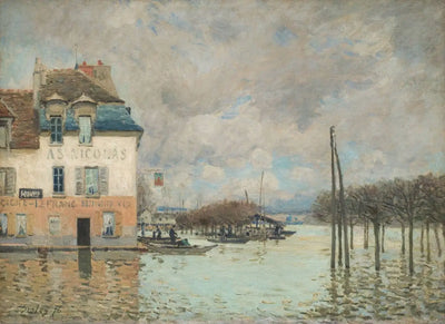 Reproduction du tableau « L'inondation à Port-Marly - Alfred Sisley » par Alpha Reproduction en peinture à l’huile