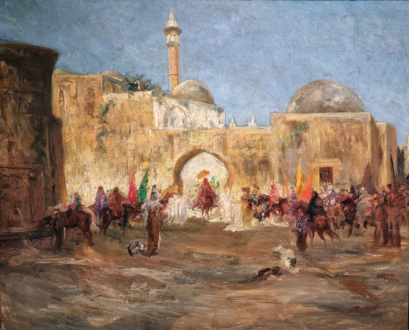 La sortie de la mosquée - Jean-Joseph Benjamin-Constant
