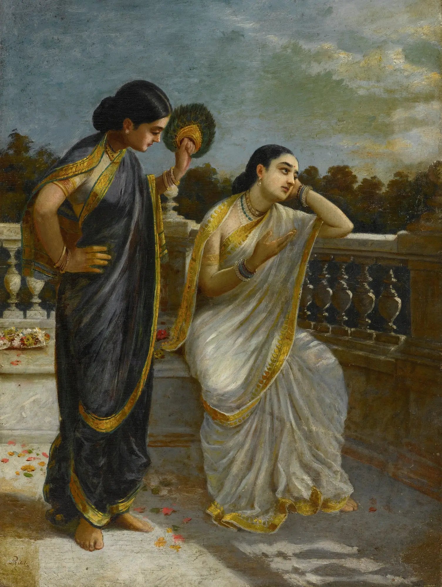 Damayanti (Sans titre) - Ravi Varmâ - Alpha Reproduction