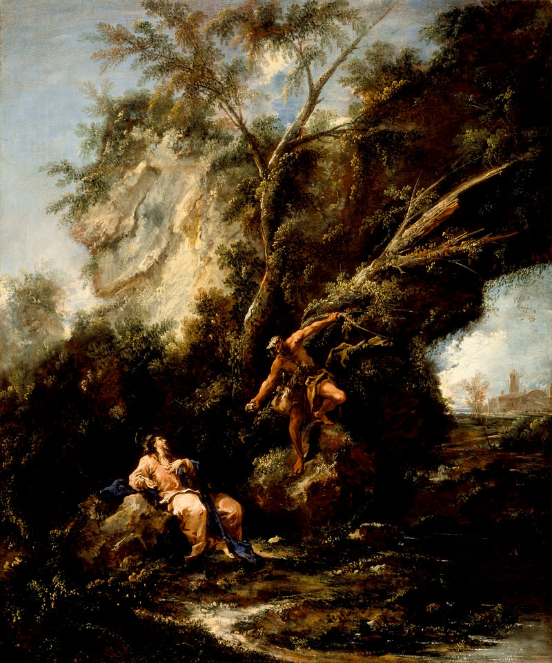 Paysage avec la tentation du Christ - Alessandro Magnasco