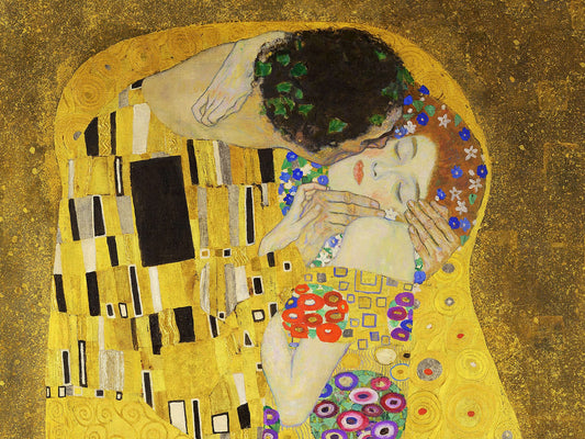 💋 Le Baiser – Gustav Klimt (รายละเอียด) (1907-1908)