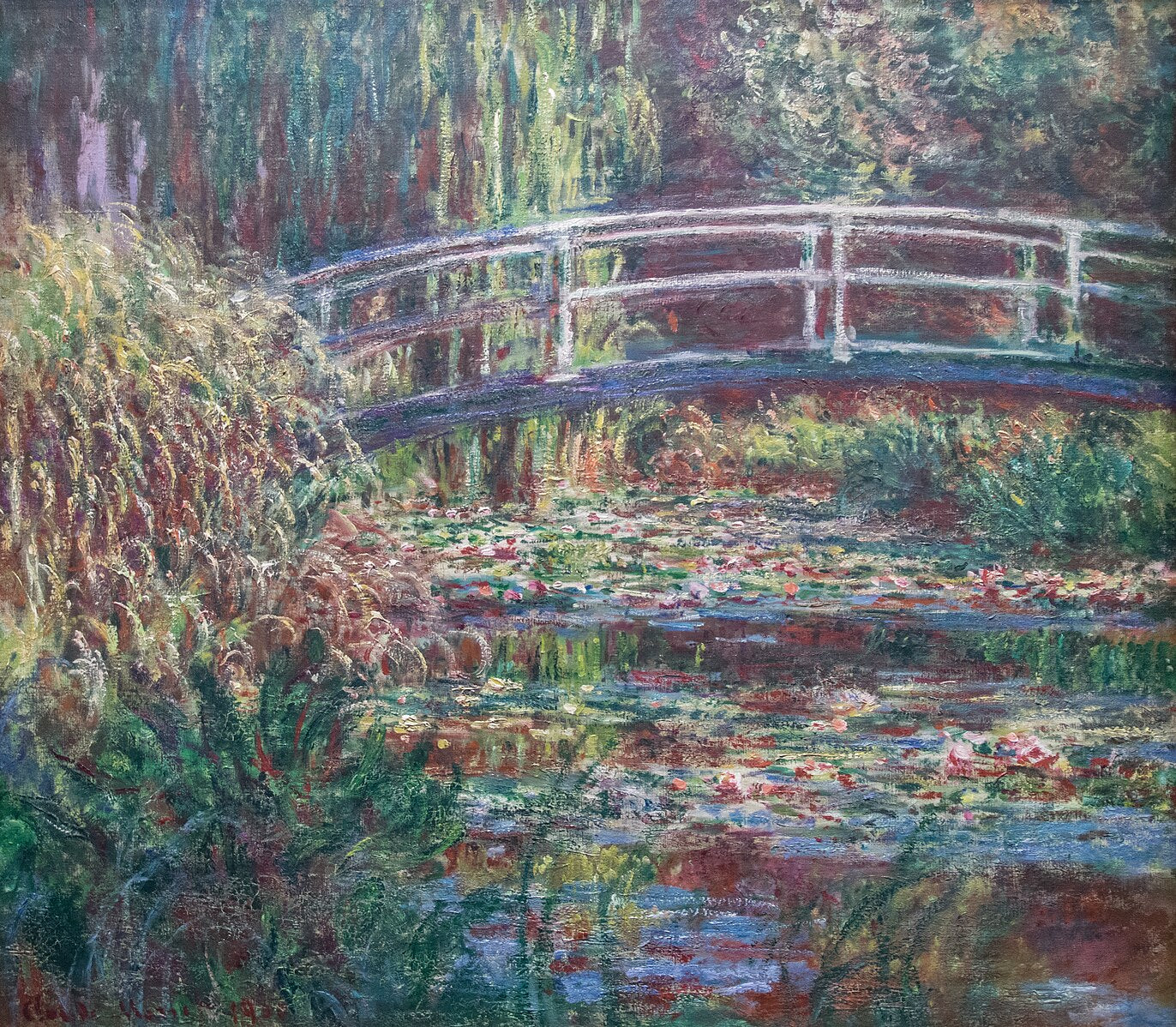 สระบัว, ความกลมกลืนสีชมพู – Claude Monet (ประมาณ 1900–1909)