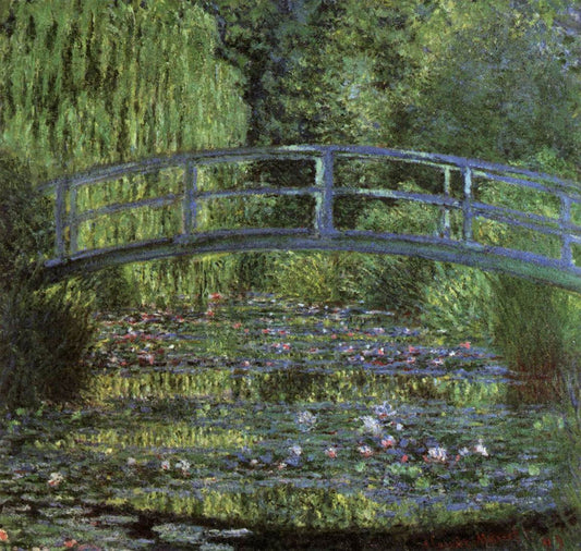 สระบัว, ความกลมกลืนของสีเขียว - Claude Monet