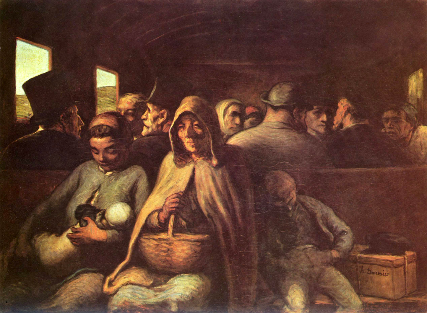 รถเข็นชั้นสาม – Honoré Daumier (ประมาณ 1862–1864)
