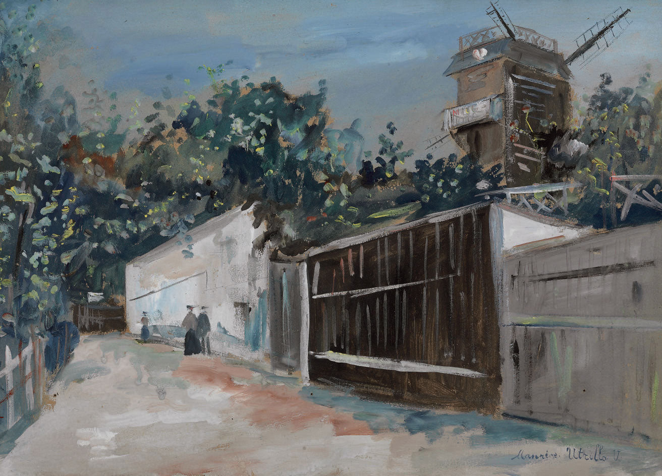 Le Moulin de la Galette, Montmartre, Paris - Maurice Utrillo