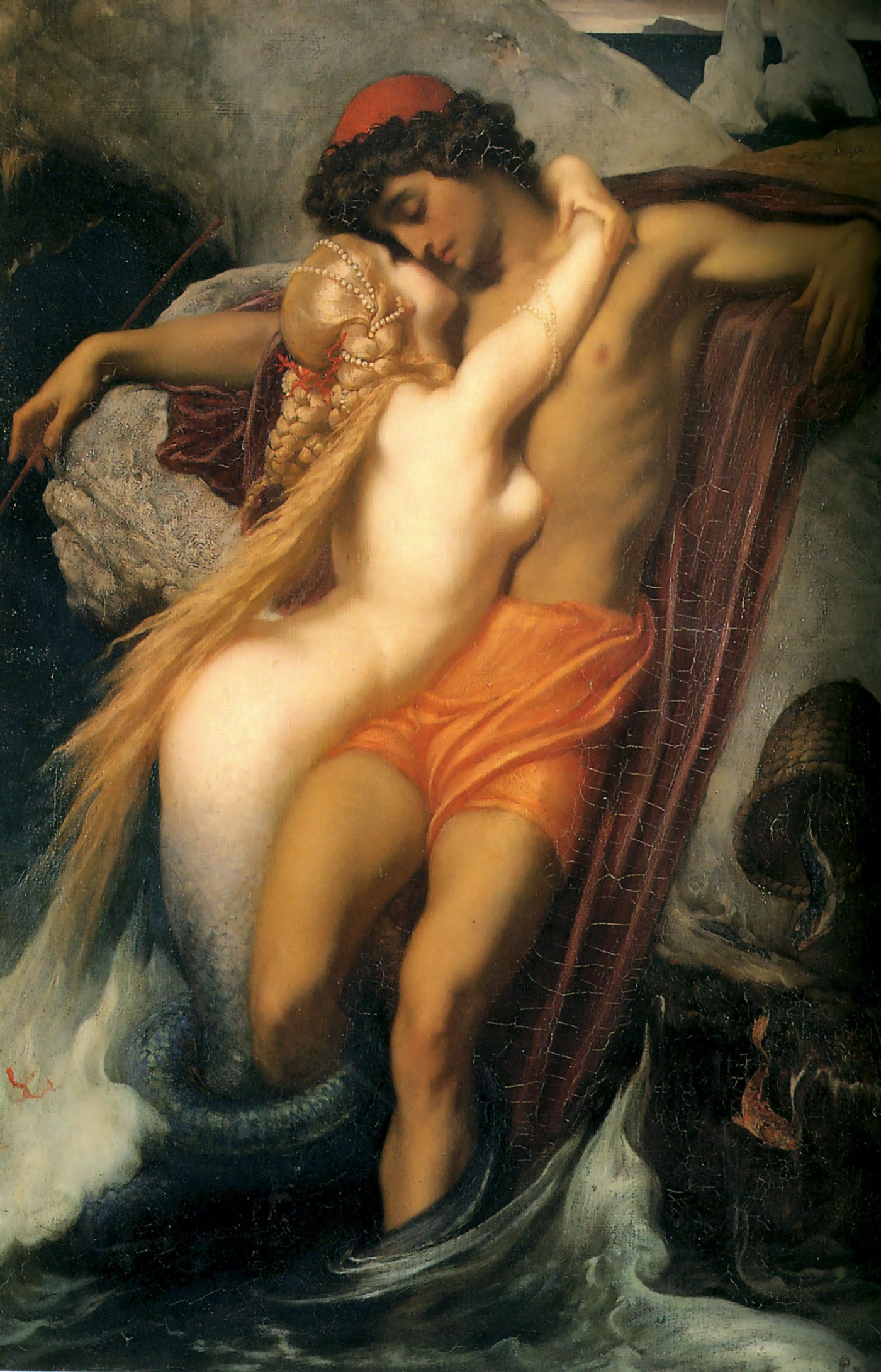 Le Pêcheur et la Sirène. - Frederic Leighton