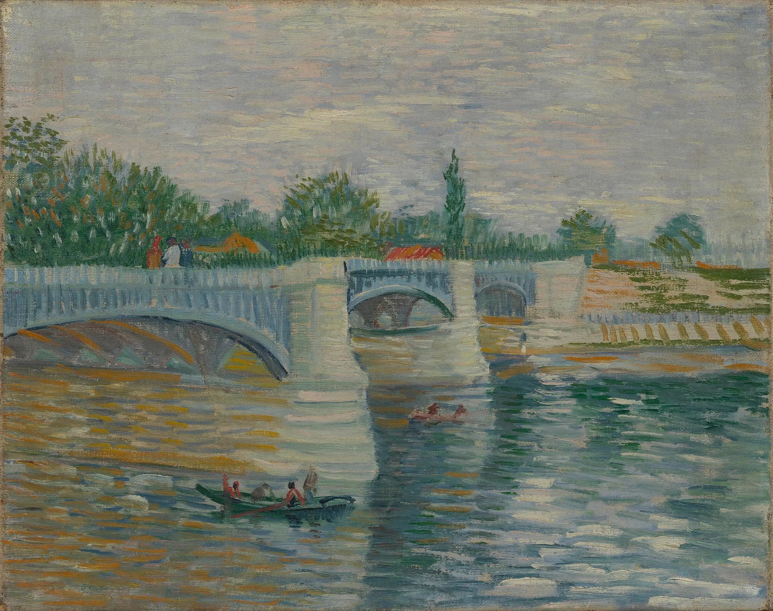 Reproduction du tableau « Le pont de Courbevoie - Vincent van Gogh » par Alpha Reproduction en peinture à l’huile