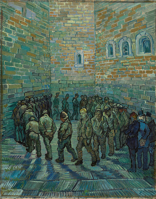 🚶‍♂️ การเจรจาของนักโทษ – Vincent van Gogh (1890)